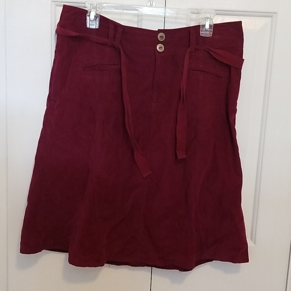 Wine colored corduroy skirt size 11/12